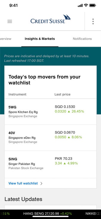 Image 3 for Credit Suisse PB APAC App