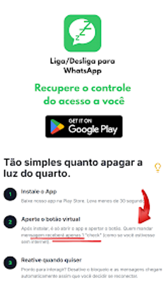Image 0 for Liga Desliga para WhatsAp…