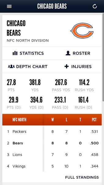 Image 1 for Chicago Bears Official Ap…