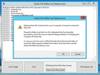 Imagen 0 para Hosts File Editor