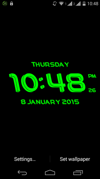 Image 1 for 3D Clock Live Wallpaper