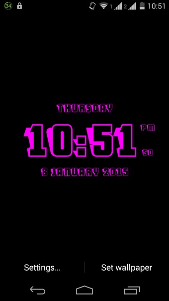 Imagen 2 para 3D Clock Live Wallpaper