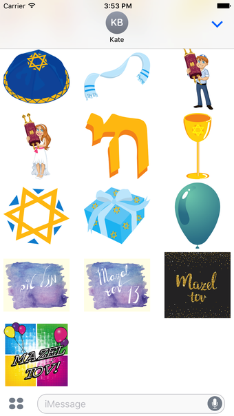 Imagen 0 para Bar Mitzvah Stickers