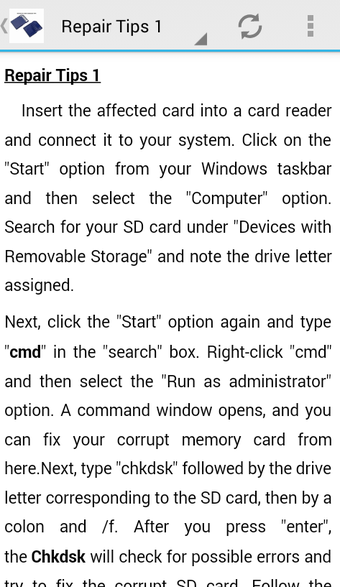 Imagen 2 para Repair SD Card Damaged Ti…