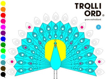 Image 0 for Troll i ord - Farge pfugl