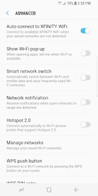Imagen 0 para XFINITY WiFi Settings
