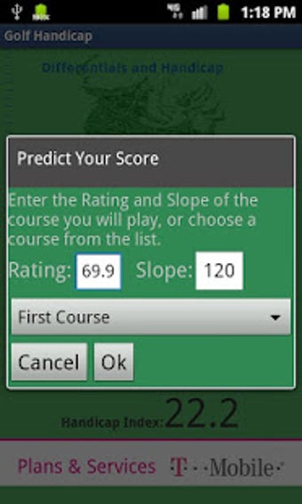 Image 0 for Golf Handicap Calculator