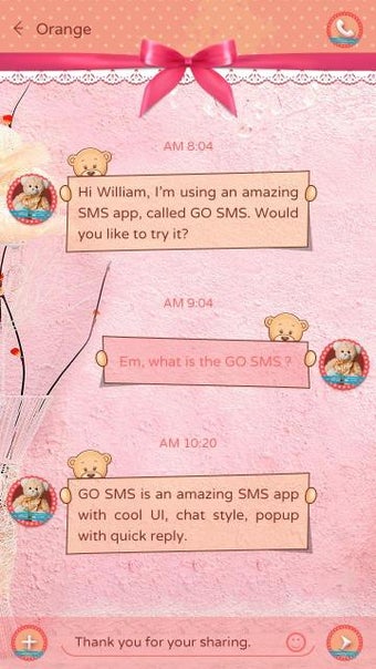 Image 3 for GO SMS PRO LITTER BEAR TH…
