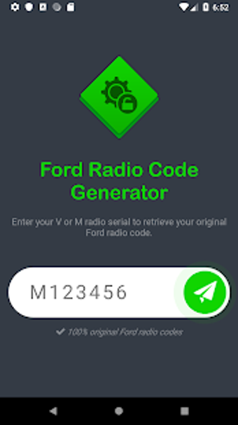 Imagen 0 para Ford Radio Code Generator…