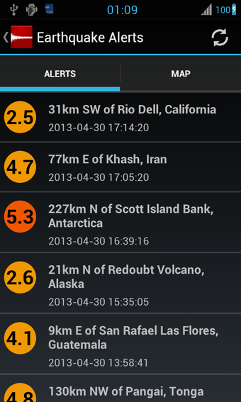 Imagen 0 para Earthquake Alerts Tracker