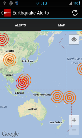 Imagen 1 para Earthquake Alerts Tracker