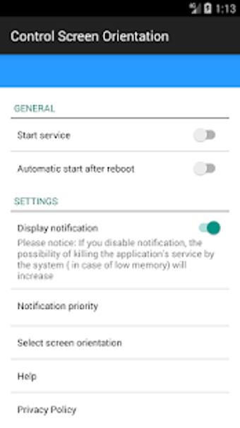 Imagen 0 para control screen rotation