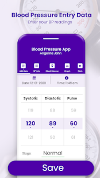 Imagen 3 para Free Blood Pressure App -…