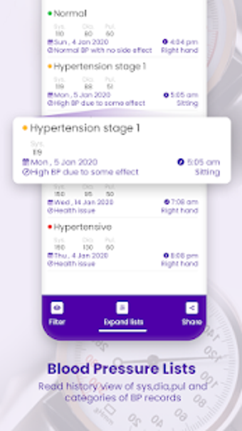 Imagen 1 para Free Blood Pressure App -…