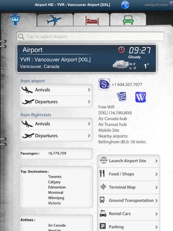 Image 0 for Vancouver Airport+Flight …