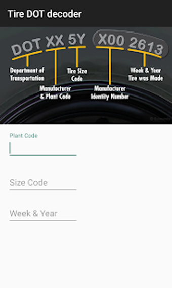 Image 0 for Tire DOT code reader