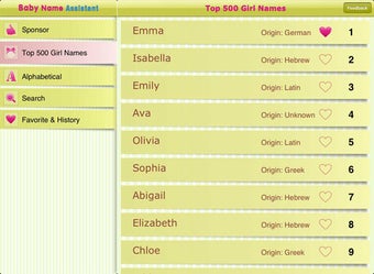 Image 3 for Baby Girl Name Assistant …