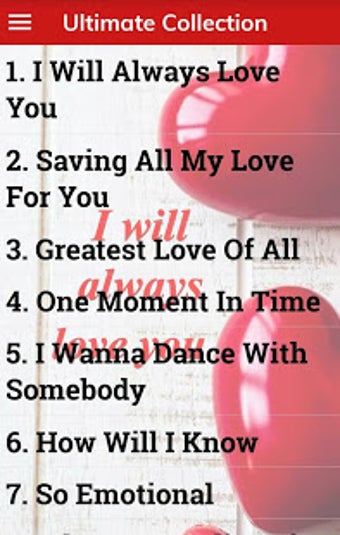 Image 2 for Best whitney houston song…