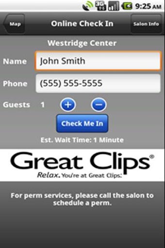 Imagen 0 para Great Clips Online Check-…