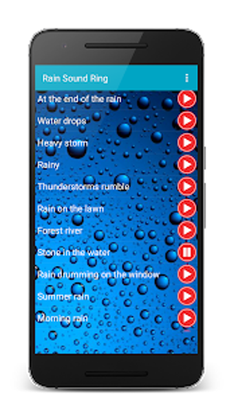 Image 1 for Rain sounds sleep rington…