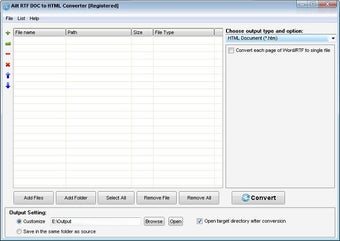 Image 0 for Ailt RTF DOC to HTML Conv…