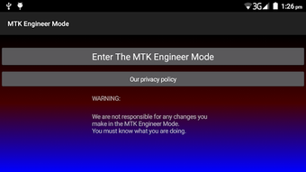 Image 0 for MTK Engineer Mode