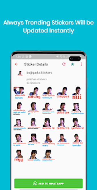 Image 2 for Prabhas Stickers - Rebel …