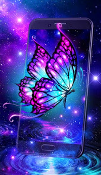 Image 3 for Shiny Neon Butterfly Live…