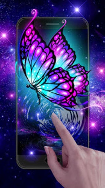 Image 1 for Shiny Neon Butterfly Live…