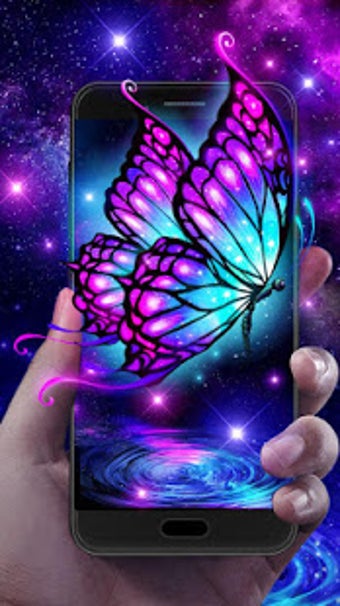 Imagen 1 para Shiny Neon Butterfly Live…