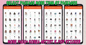 Imagen 2 para Korean Sticker KPop WASti…
