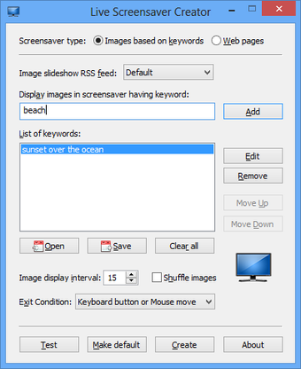 Image 0 for Live Screensaver Creator