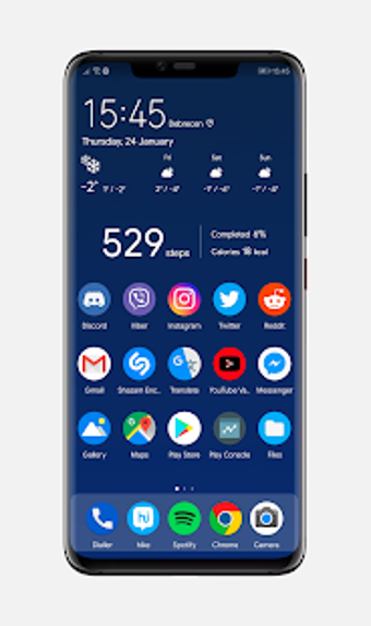 Image 1 for Pie White EMUI 9 Theme [ …