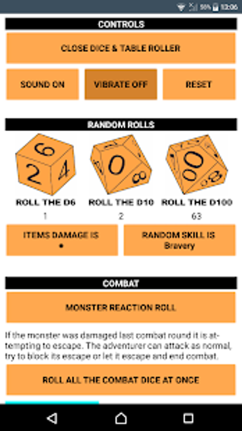 Imagen 3 para D100 Dungeon Dice and Tab…