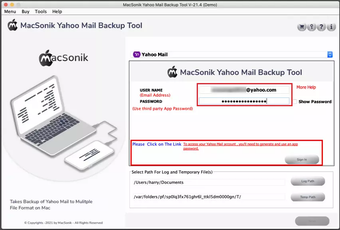 Image 0 for MacSonik Yahoo Mail Backu…