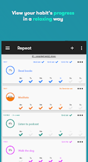 Imagen 1 para Repeat Habit - Habit trac…