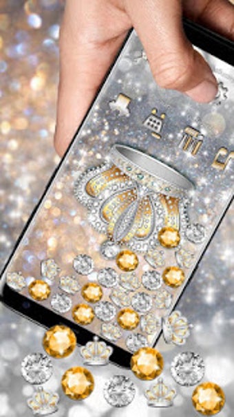Imagen 0 para 3D Golden Silver Diamond …