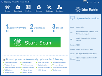 Image 1 for OSpeedy Driver Updater