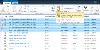 Image 4 for SharePoint Bulk Zip & Unz…
