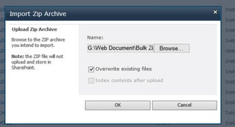 Image 0 for SharePoint Bulk Zip & Unz…
