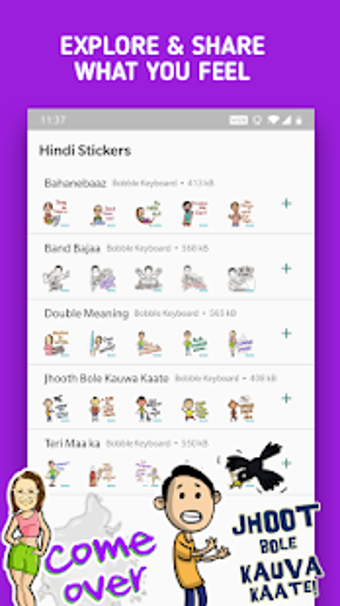 Image 2 for Hindi Stickers for WhatsA…