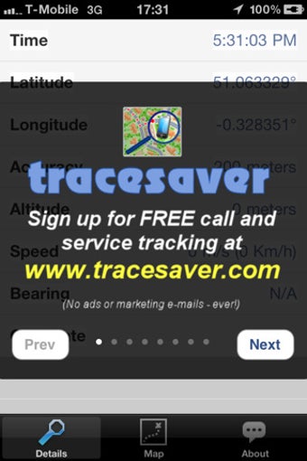 Image 0 for Tracesaver (iOS 3.x)