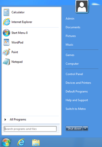 Image 2 for Start Menu 8