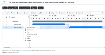 Image 0 for Online Gantt