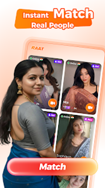 Imagen 0 para Raat:Video Chat  Joy Chat