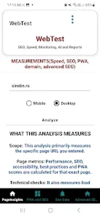 Imagen 0 para WebTest monitor and web c…