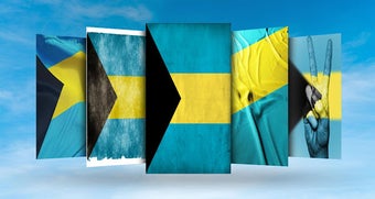 Image 1 for Bahamas Flag Wallpaper