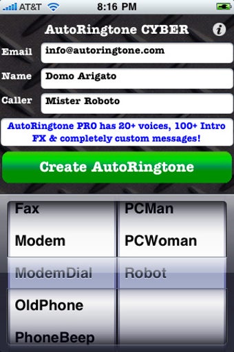 Imagen 0 para AutoRingtone Cyber Text t…