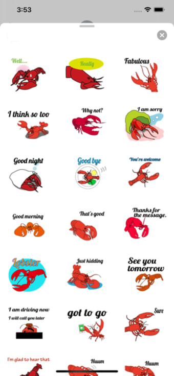 Image 0 for Chat With Lobster Sticker