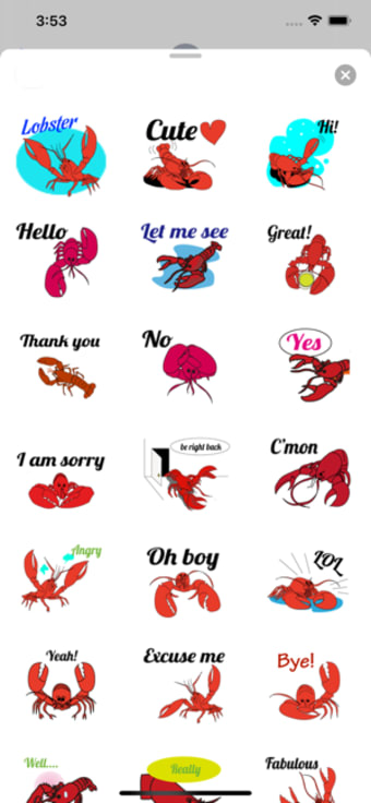 Image 1 for Chat With Lobster Sticker